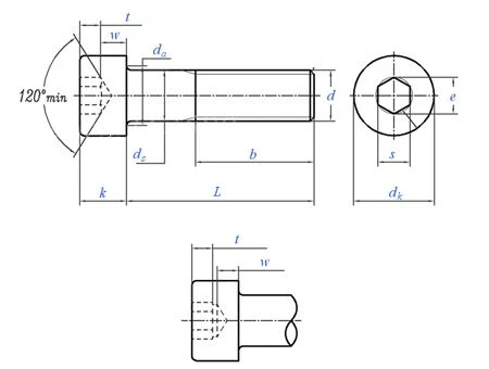 DIN912 Hexagon socket head bolts